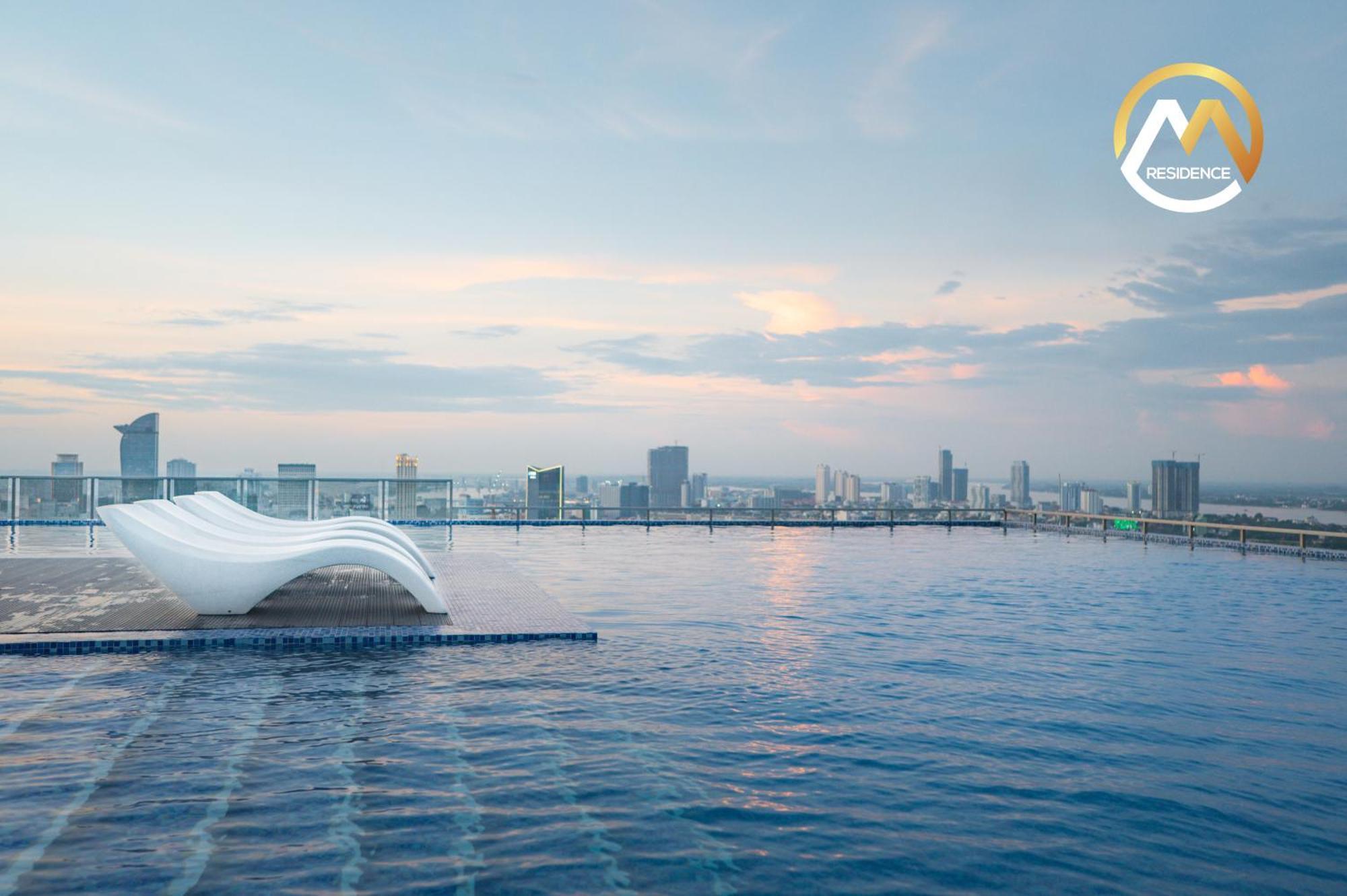 Hotel Serviced Apartments Top One Infinity Pool With View Of 360 Degree Phnom Penh Eksteriør bilde